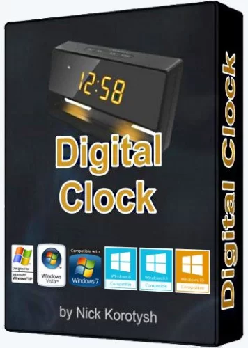 Часы на рабочий стол - Digital Clock 4.7.9 Final + Portable