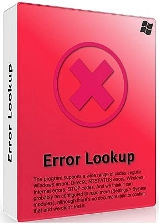 Error Lookup 2.4.2 + Portable